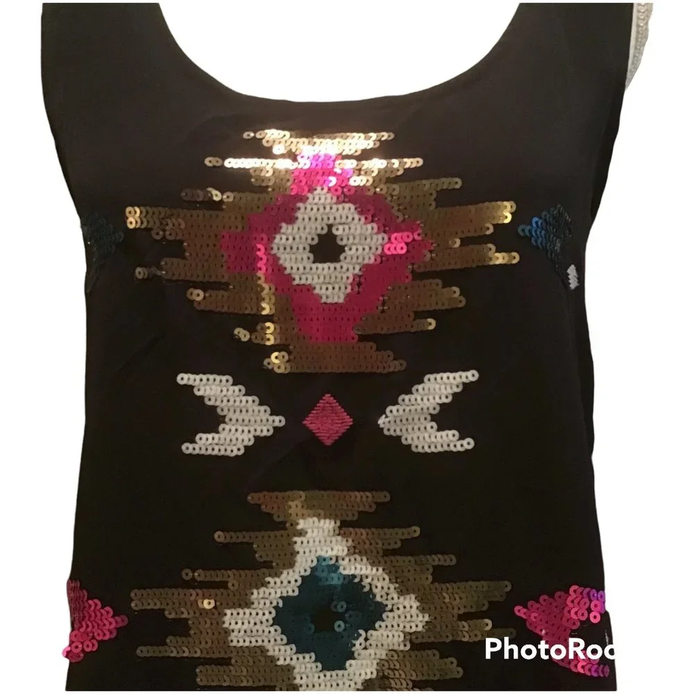 Rock & Republic Sequined Aztec Tank - Picture 2 of 5